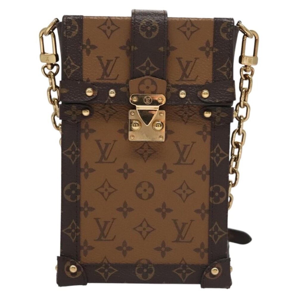 Louis Vuitton Vertical Trunk Pochette Reverse Monogram Canvas